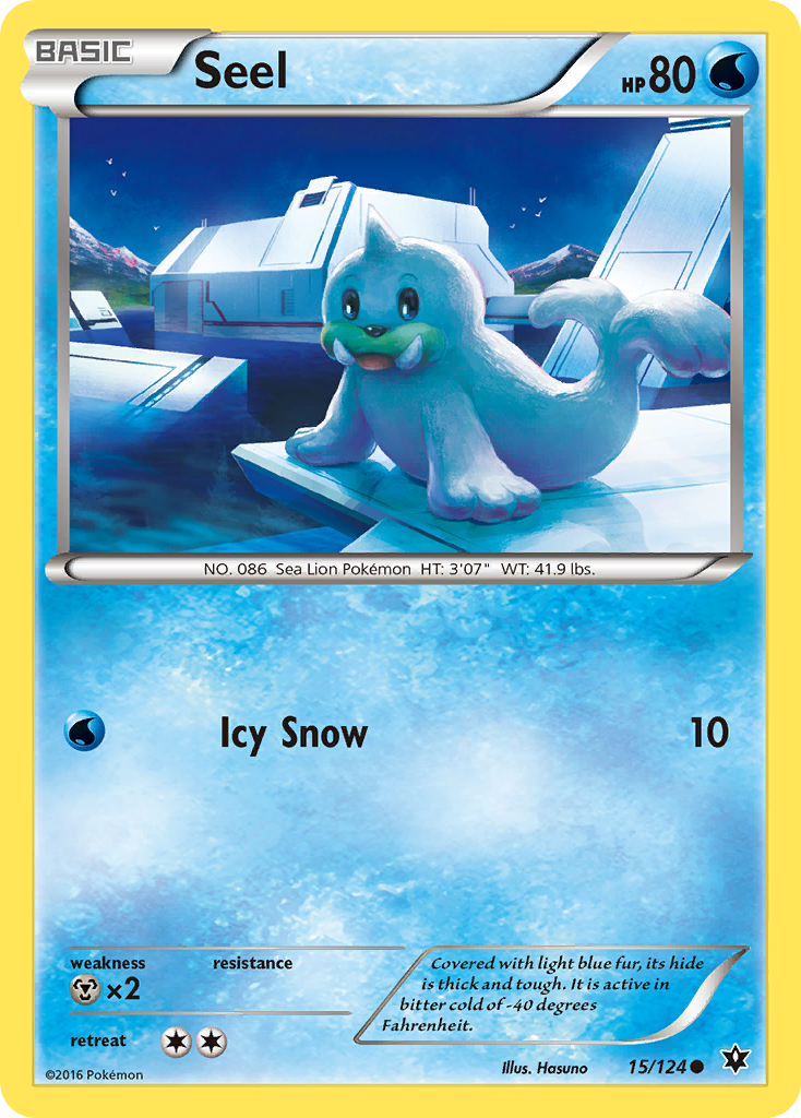 Seel (15/124) [XY: Fates Collide] - Pokémon - Card Brawlers | Quebec | Canada |