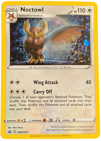 Noctowl (SWSH027) [Sword & Shield: Black Star Promos] - Pokémon - Card Brawlers | Quebec | Canada |