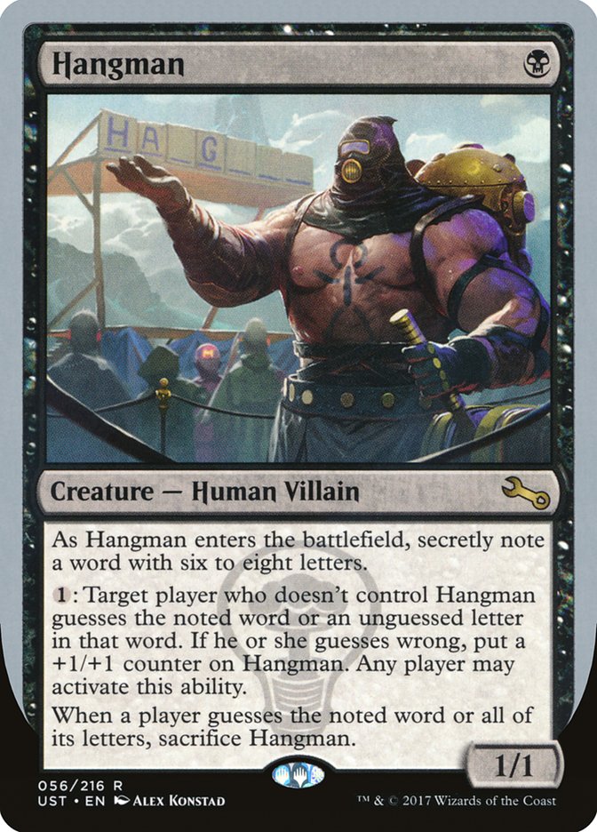 Hangman [Unstable] - Magic: The Gathering - Card Brawlers | Quebec | Canada |