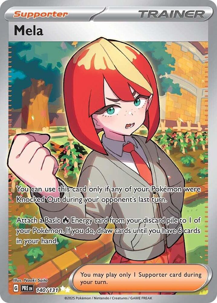 Mela (140/131) [Scarlet & Violet: Prismatic Evolutions] - Pokémon - Card Brawlers | Quebec | Canada |