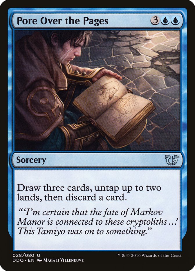 Pore Over the Pages [Duel Decks: Blessed vs. Cursed] - Magic: The Gathering - Card Brawlers | Quebec | Canada |