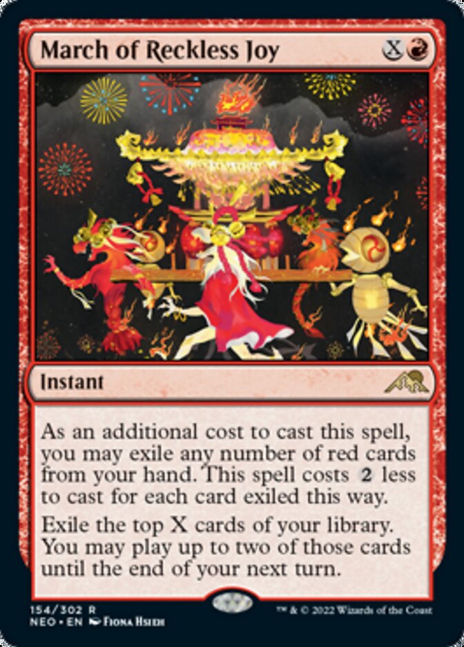 March of Reckless Joy [Kamigawa: Neon Dynasty] - Magic: The Gathering - Card Brawlers | Quebec | Canada |