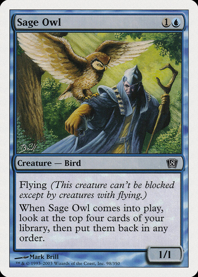 Sage Owl [Eighth Edition] - Magic: The Gathering - Card Brawlers | Quebec | Canada |