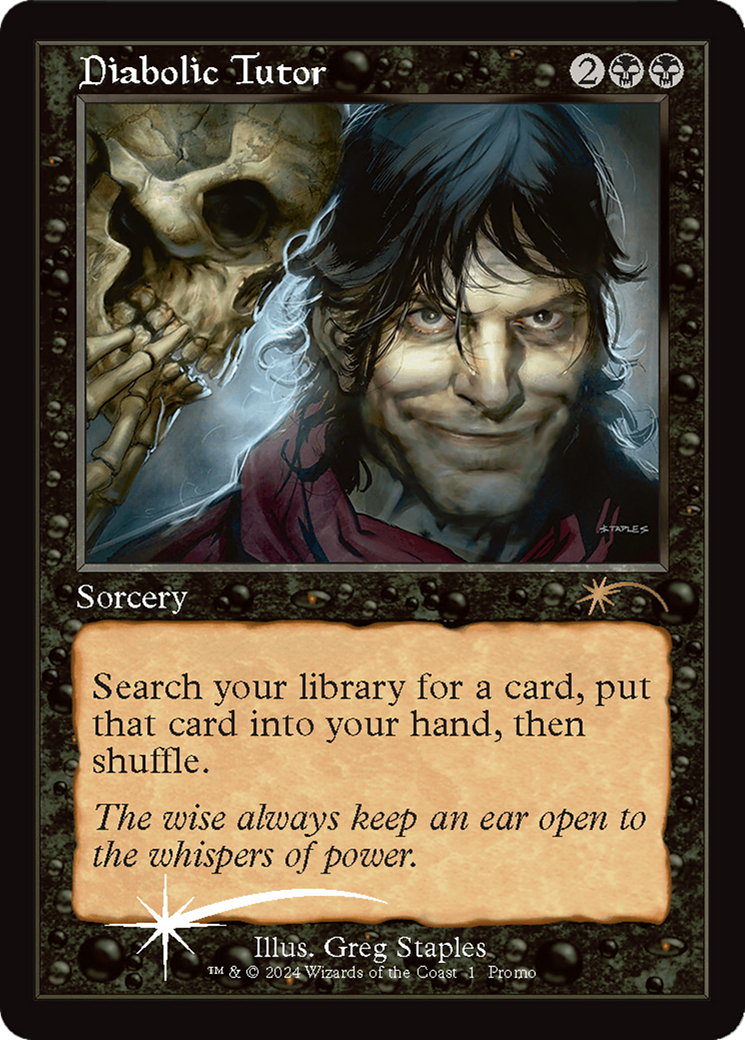 Diabolic Tutor [Wizards Play Network 2024] - Magic: The Gathering - Card Brawlers | Quebec | Canada |