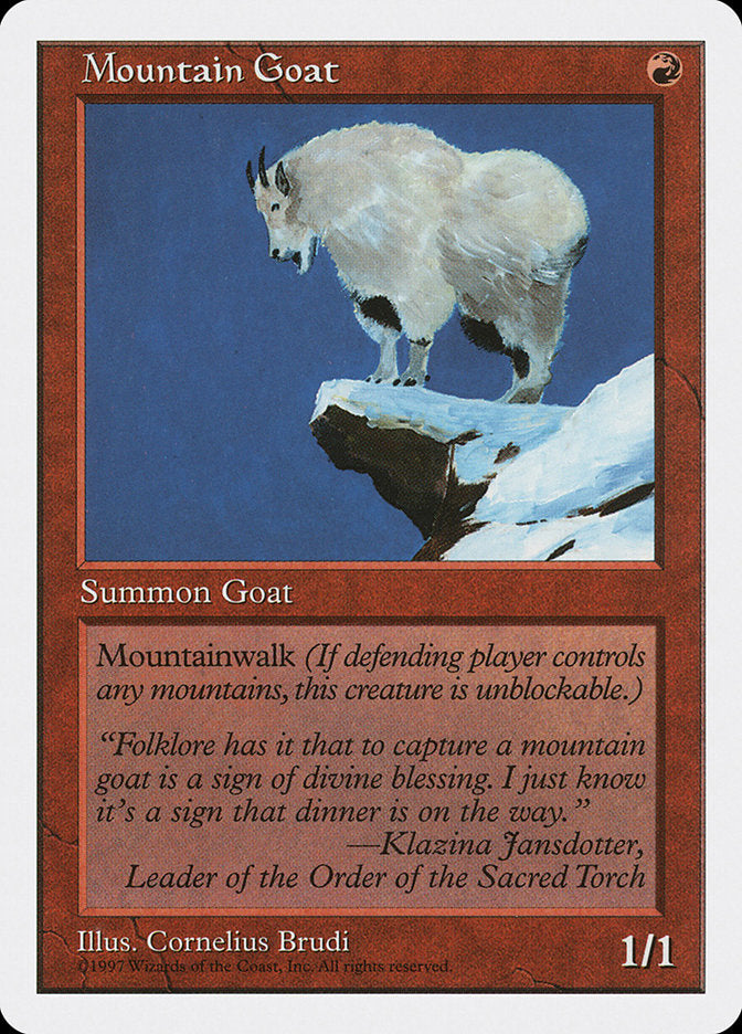 Mountain Goat [Fifth Edition] - Magic: The Gathering - Card Brawlers | Quebec | Canada |