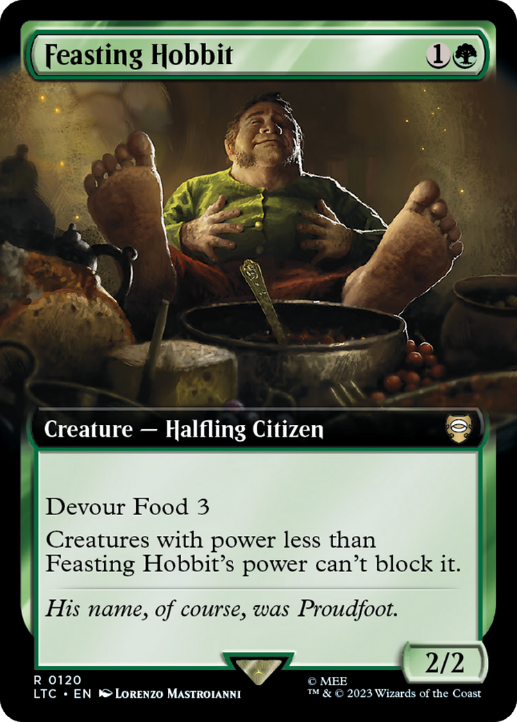 Feasting Hobbit (Extended Art) [The Lord of the Rings: Tales of Middle-Earth Commander] - Magic: The Gathering - Card Brawlers | Quebec | Canada |