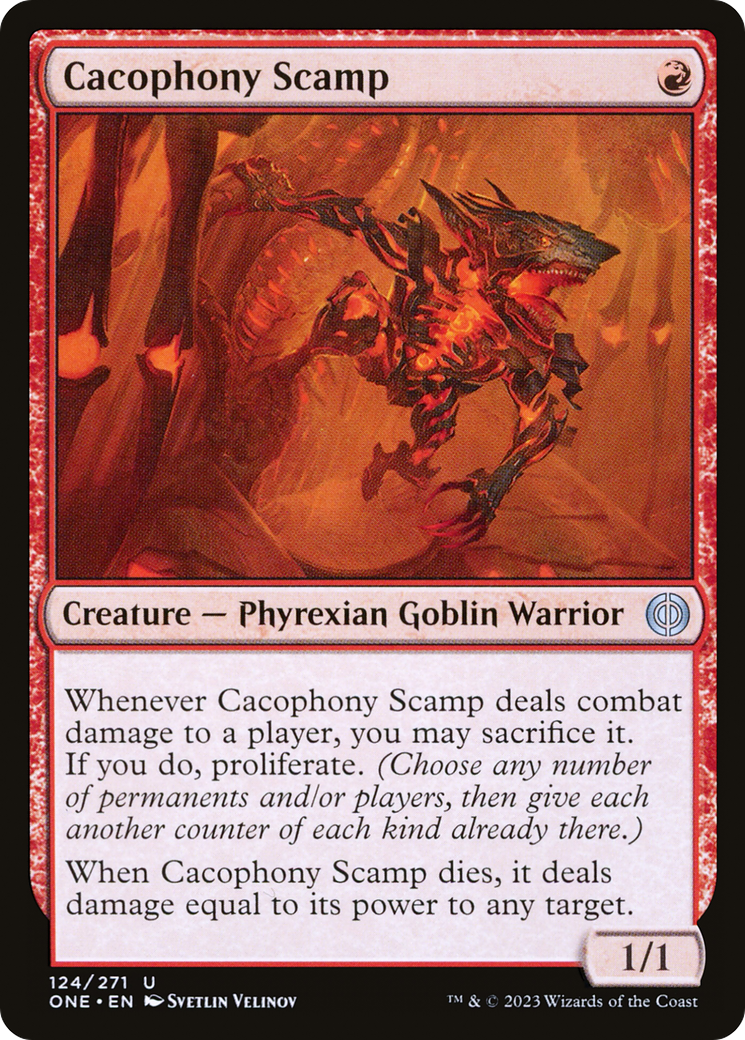 Cacophony Scamp [Phyrexia: All Will Be One] - Magic: The Gathering - Card Brawlers | Quebec | Canada |