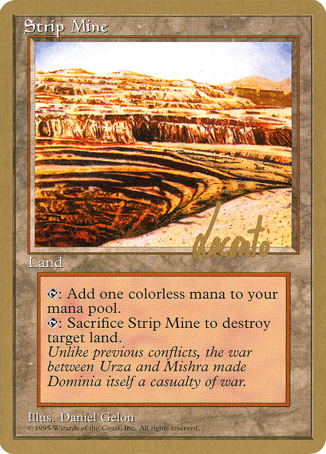 Strip Mine (Michael Loconto) [Pro Tour Collector Set] - Magic: The Gathering - Card Brawlers | Quebec | Canada |
