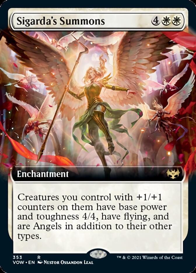 Sigarda's Summons (Extended Art) [Innistrad: Crimson Vow] - Magic: The Gathering - Card Brawlers | Quebec | Canada |