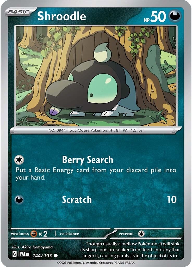 Shroodle (144/193) [Scarlet & Violet: Paldea Evolved] - Pokémon - Card Brawlers | Quebec | Canada |