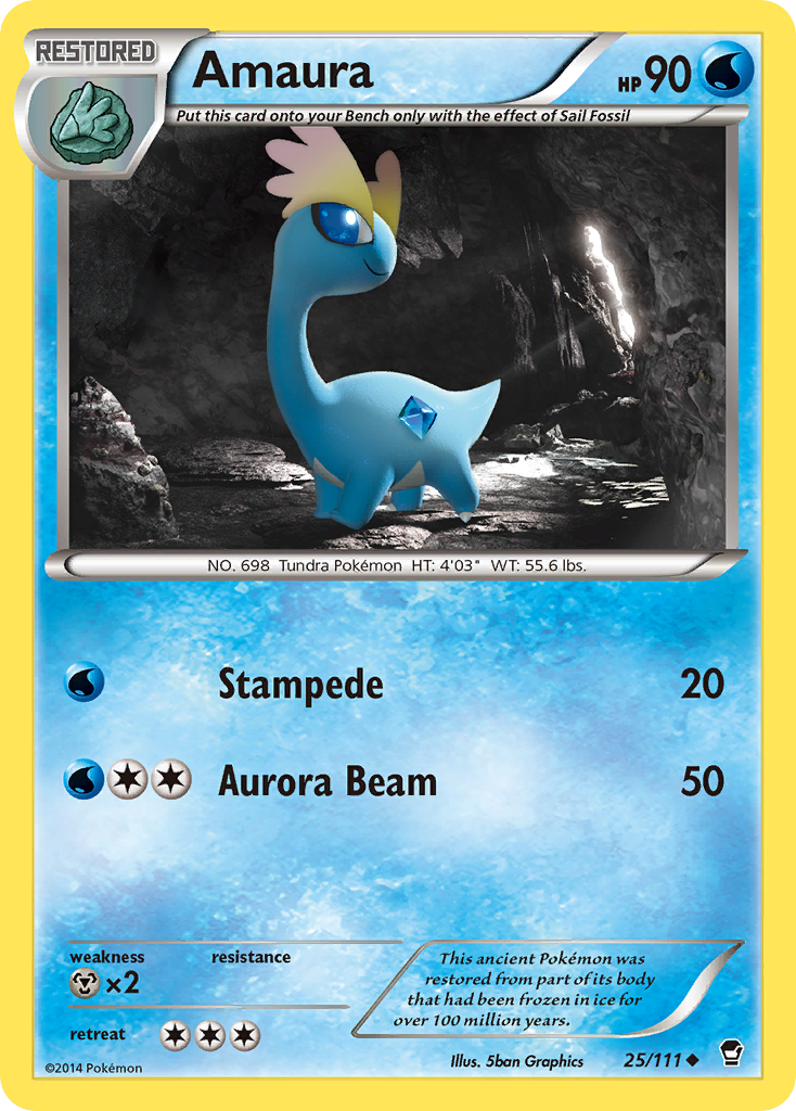 Amaura (25/111) [XY: Furious Fists] - Pokémon - Card Brawlers | Quebec | Canada |