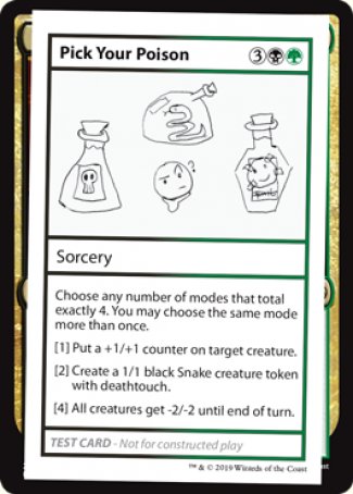 Pick Your Poison (2021 Edition) [Mystery Booster Playtest Cards] - Magic: The Gathering - Card Brawlers | Quebec | Canada |