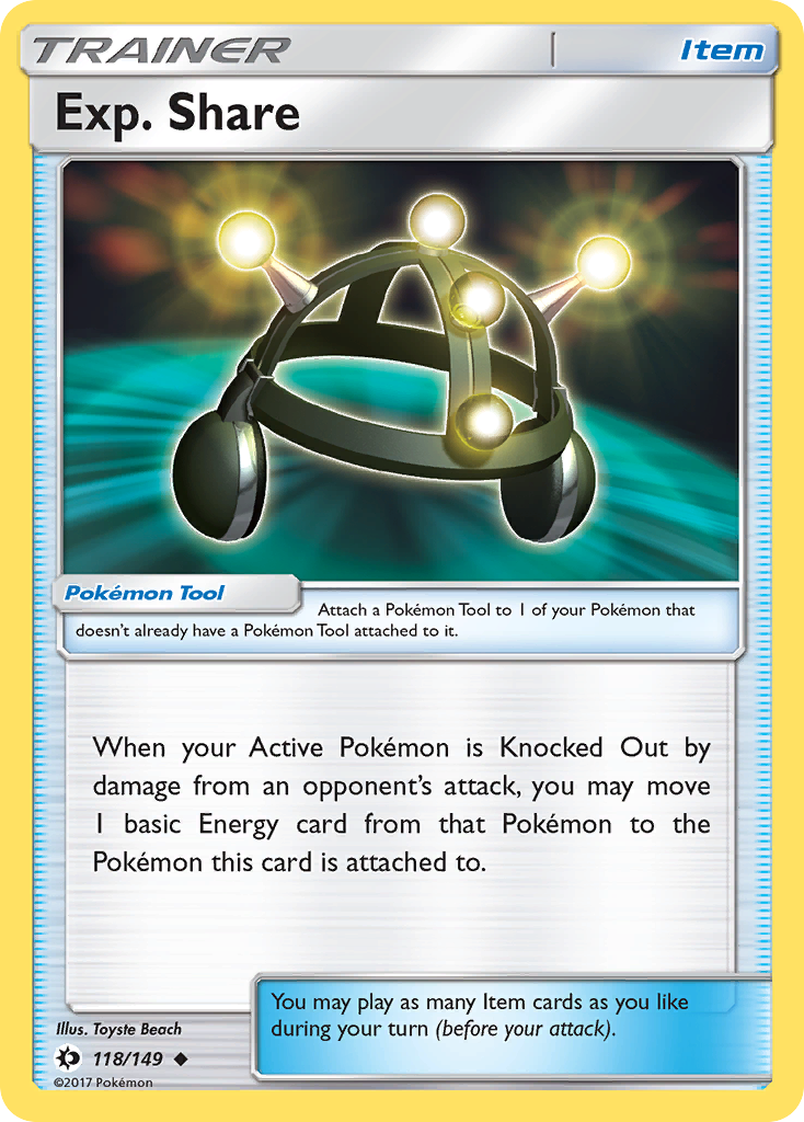 Exp. Share (118/149) [Sun & Moon: Base Set] - Pokémon - Card Brawlers | Quebec | Canada |