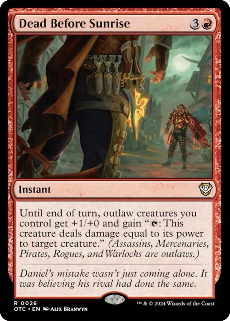 Dead Before Sunrise [Outlaws of Thunder Junction Commander] - Magic: The Gathering - Card Brawlers | Quebec | Canada |
