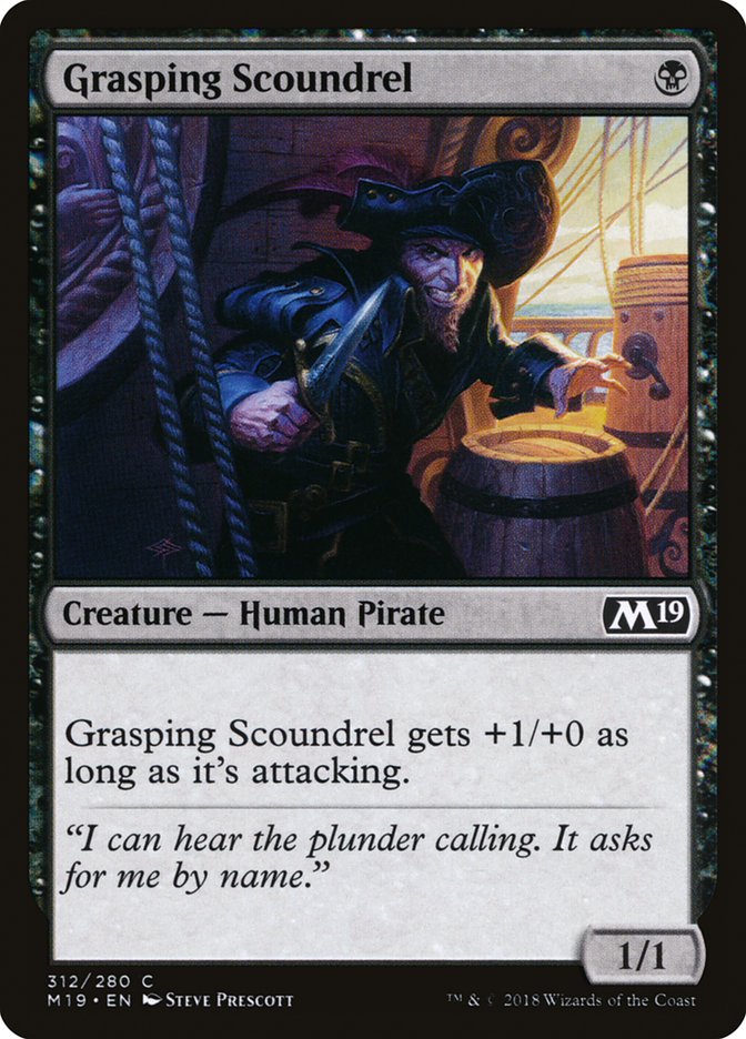 Grasping Scoundrel [Core Set 2019] - Magic: The Gathering - Card Brawlers | Quebec | Canada |