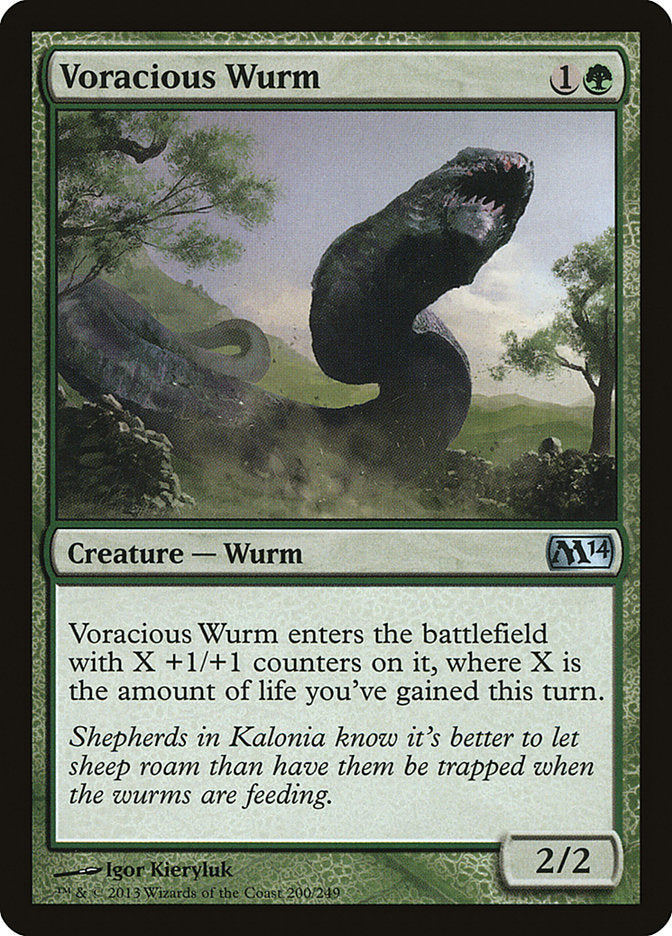 Voracious Wurm [Magic 2014] - Magic: The Gathering - Card Brawlers | Quebec | Canada |