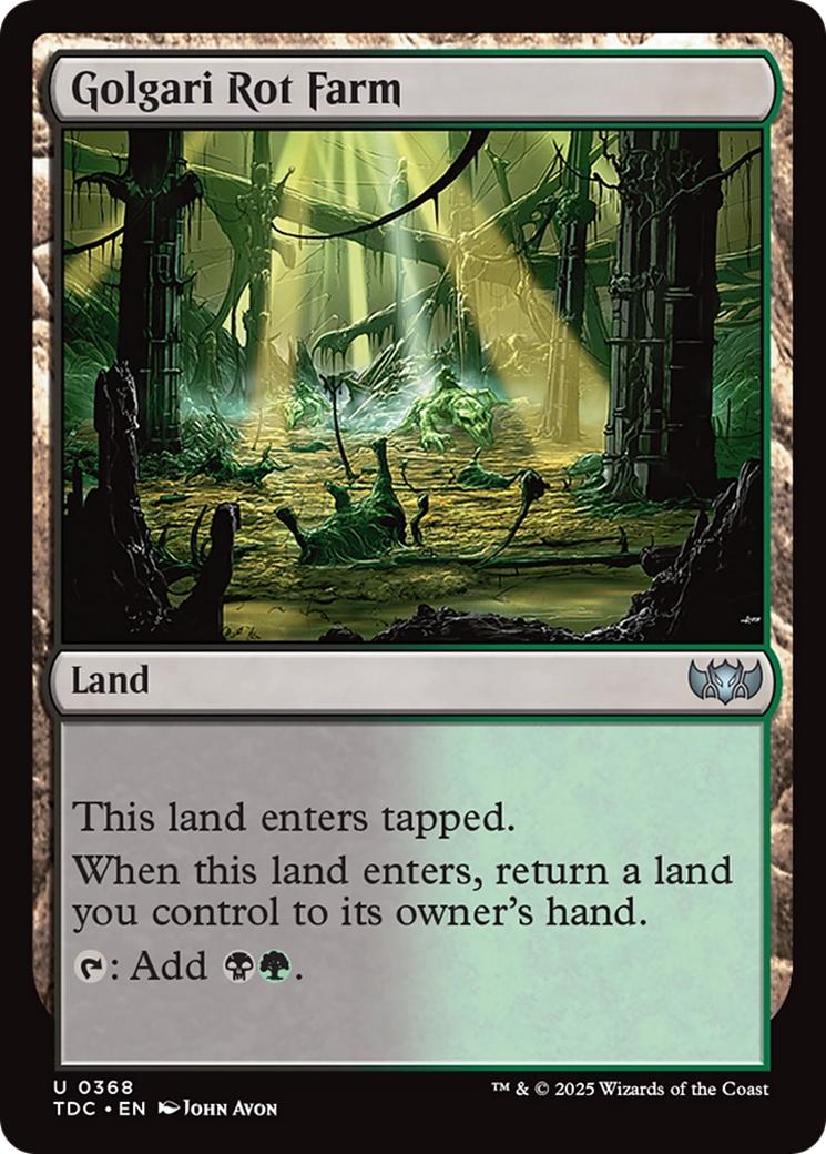 Golgari Rot Farm [Tarkir: Dragonstorm Commander] - Magic: The Gathering - Card Brawlers | Quebec | Canada |