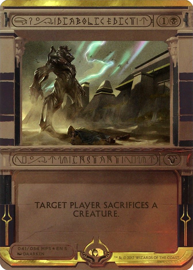 Diabolic Edict (Invocation) [Amonkhet Invocations] - Magic: The Gathering - Card Brawlers | Quebec | Canada |