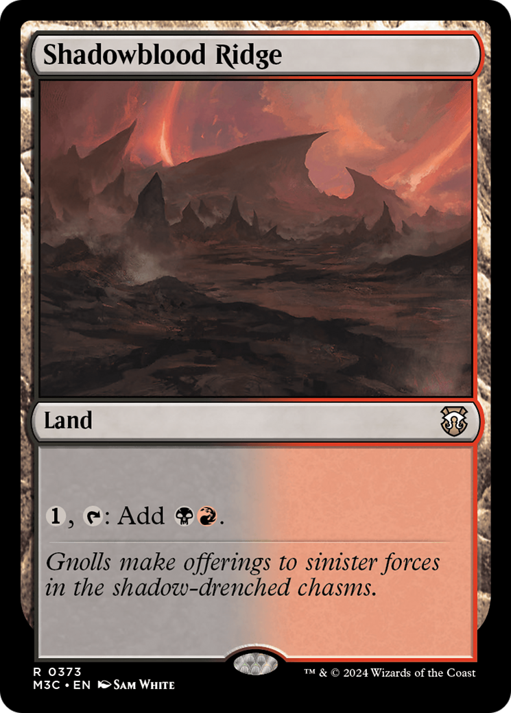 Shadowblood Ridge (Ripple Foil) [Modern Horizons 3 Commander] - Magic: The Gathering - Card Brawlers | Quebec | Canada |