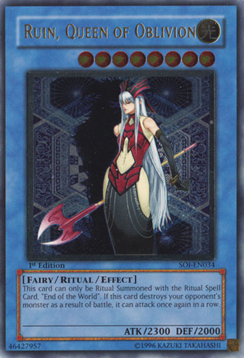 Ruin, Queen of Oblivion (UTR) [SOI-EN034] Ultimate Rare - Yu-Gi-Oh! - Card Brawlers | Quebec | Canada |