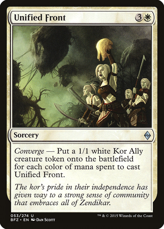 Unified Front [Battle for Zendikar] - Magic: The Gathering - Card Brawlers | Quebec | Canada |