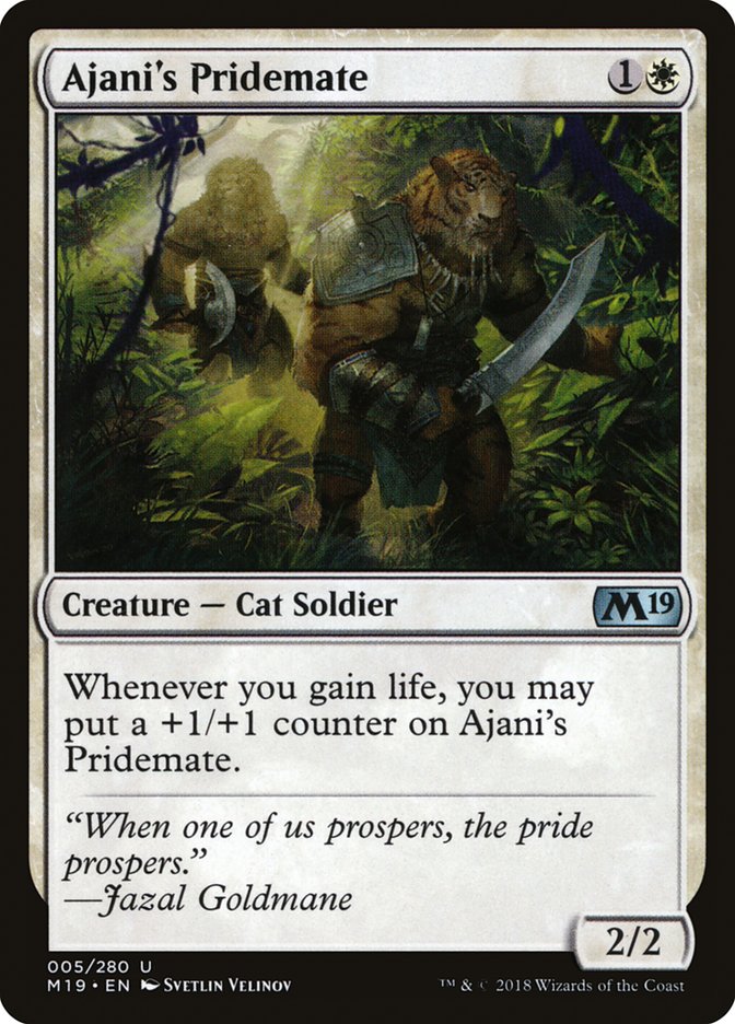 Ajani's Pridemate [Core Set 2019] - Magic: The Gathering - Card Brawlers | Quebec | Canada |