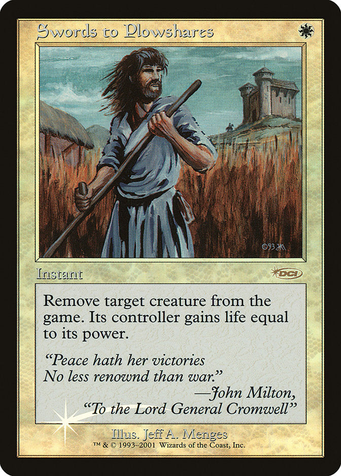 Swords to Plowshares [Friday Night Magic 2001] - Magic: The Gathering - Card Brawlers | Quebec | Canada |
