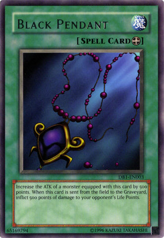 Black Pendant [DB1-EN003] Rare - Yu-Gi-Oh! - Card Brawlers | Quebec | Canada |