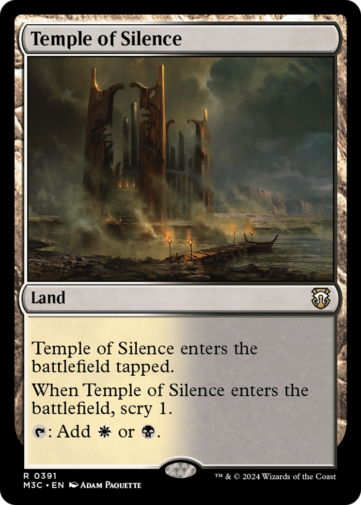 Temple of Silence (Ripple Foil) [Modern Horizons 3 Commander] - Magic: The Gathering - Card Brawlers | Quebec | Canada |