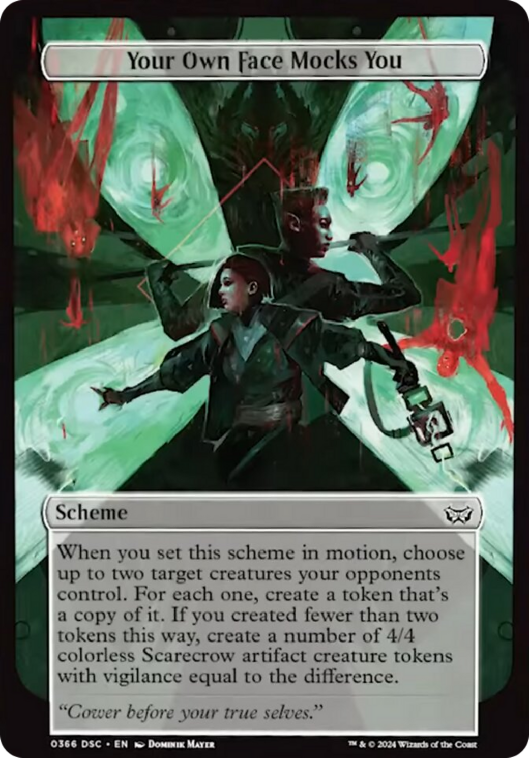 Your Own Face Mocks You (Full Art) [Duskmourn: Archenemy] - Magic: The Gathering - Card Brawlers | Quebec | Canada |