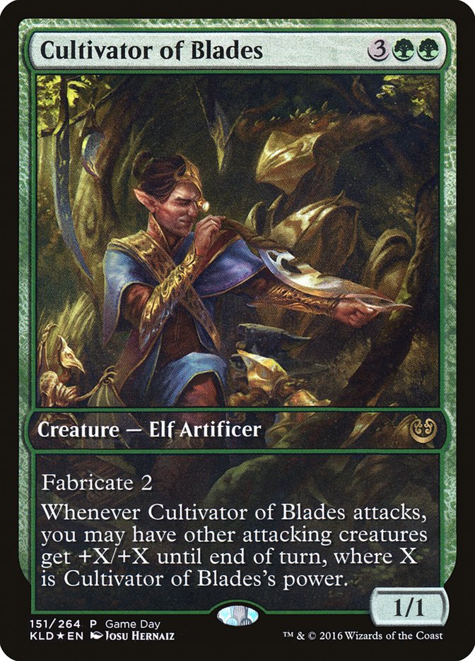 Cultivator of Blades (Game Day) (Full Art) [Kaladesh Promos] - Magic: The Gathering - Card Brawlers | Quebec | Canada |