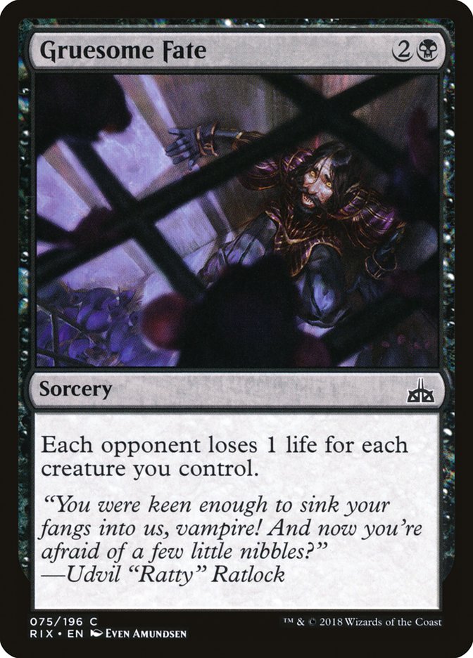 Gruesome Fate [Rivals of Ixalan] - Magic: The Gathering - Card Brawlers | Quebec | Canada |