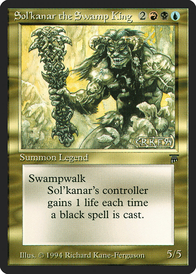 Sol'kanar the Swamp King [Legends] - Magic: The Gathering - Card Brawlers | Quebec | Canada |