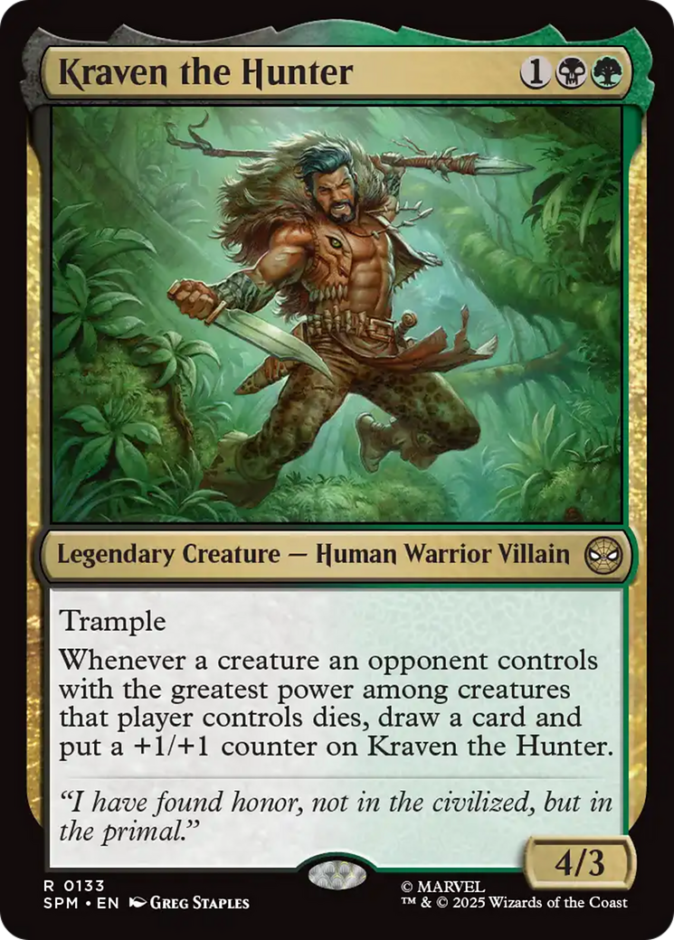 Kraven the Hunter [Marvel's Spider-Man] - Magic: The Gathering - Card Brawlers | Quebec | Canada |