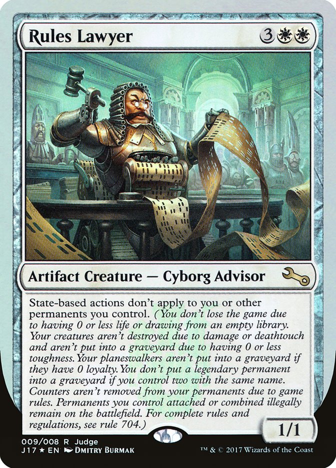 Rules Lawyer [Judge Gift Cards 2017] - Magic: The Gathering - Card Brawlers | Quebec | Canada |