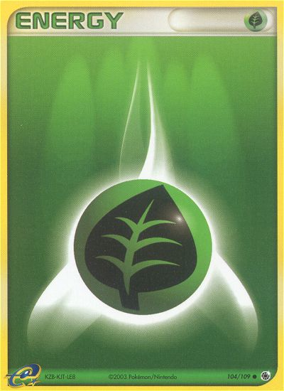 Grass Energy (104/109) [EX: Ruby & Sapphire] - Pokémon - Card Brawlers | Quebec | Canada |