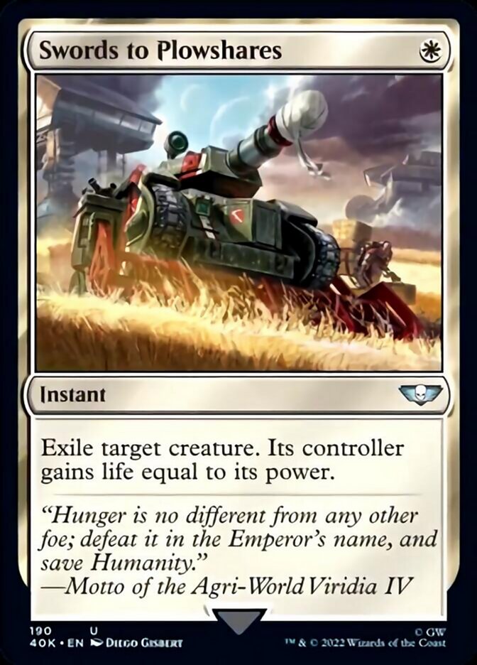 Swords to Plowshares (Surge Foil) [Warhammer 40,000] - Magic: The Gathering - Card Brawlers | Quebec | Canada |