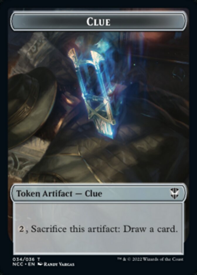 Tentacle // Clue Double-Sided Token [Streets of New Capenna Commander Tokens] - Magic: The Gathering - Card Brawlers | Quebec | Canada |