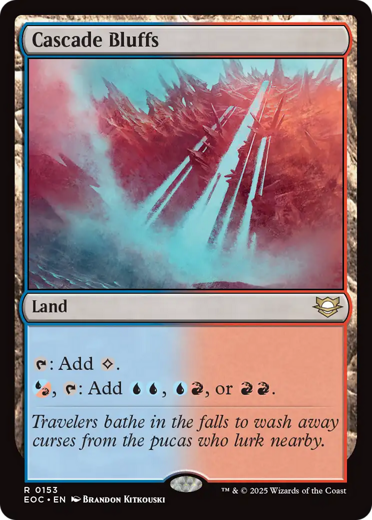Cascade Bluffs [Edge of Eternities Commander] - Magic: The Gathering - Card Brawlers | Quebec | Canada |