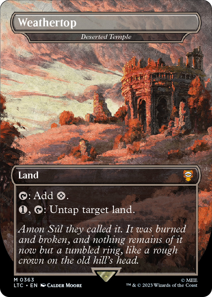 Weathertop - Deserted Temple [The Lord of the Rings: Tales of Middle-Earth Commander] - Magic: The Gathering - Card Brawlers | Quebec | Canada |