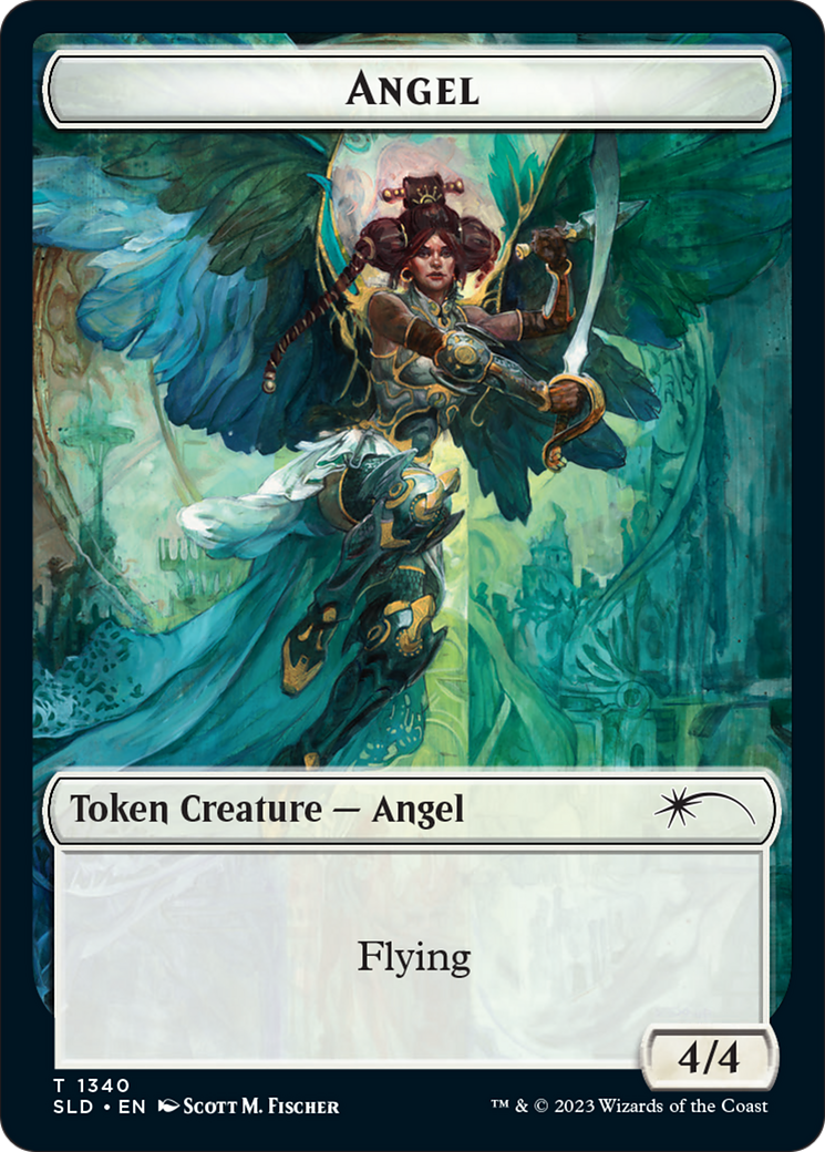Angel (SLD) // Soldier (GRN) Double-Sided Token [Secret Lair: Angels Tokens] - Magic: The Gathering - Card Brawlers | Quebec | Canada |