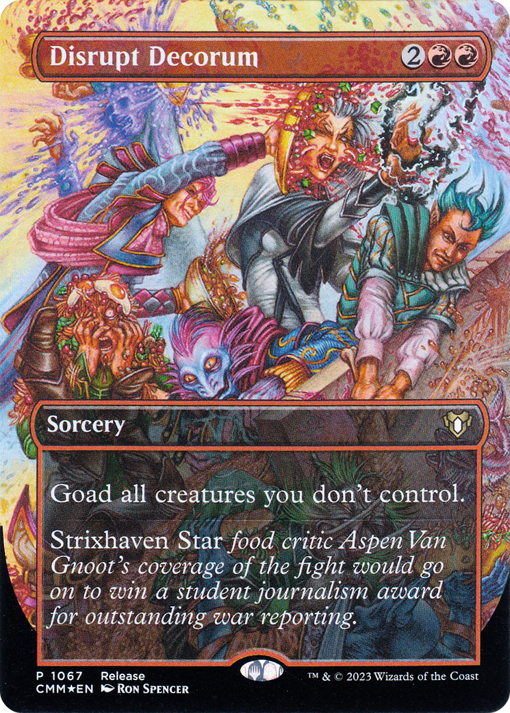 Disrupt Decorum (Borderless Alternate Art) [Commander Masters] - Magic: The Gathering - Card Brawlers | Quebec | Canada |