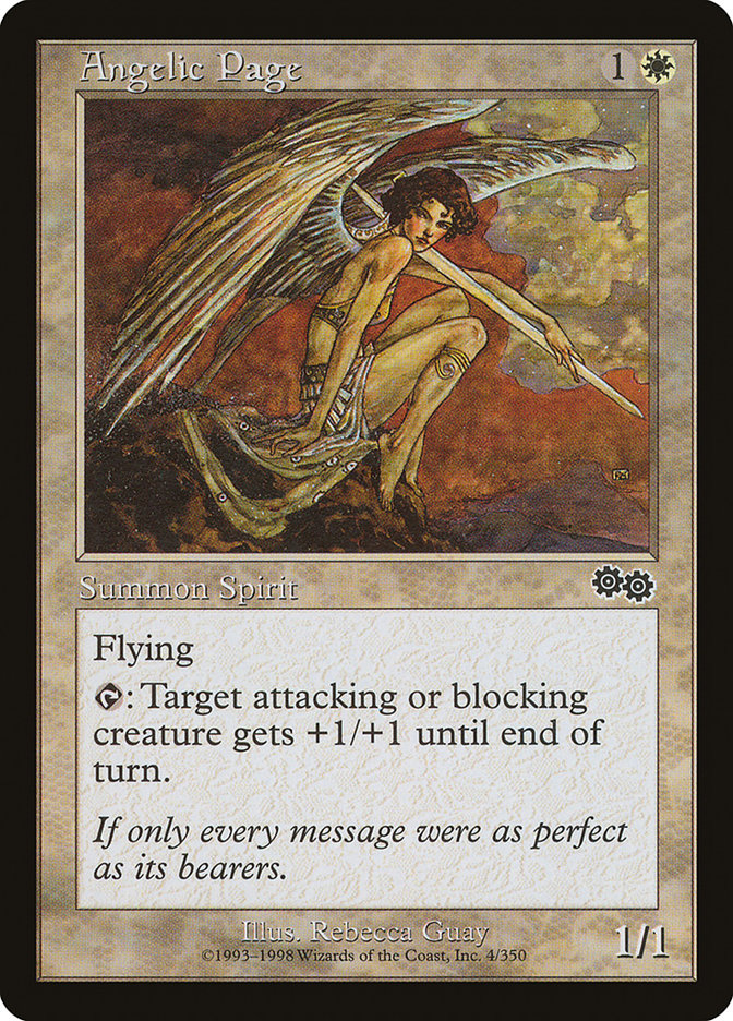 Angelic Page [Urza's Saga] - Magic: The Gathering - Card Brawlers | Quebec | Canada |