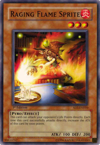 Raging Flame Sprite [SD3-EN010] Common - Yu-Gi-Oh! - Card Brawlers | Quebec | Canada |