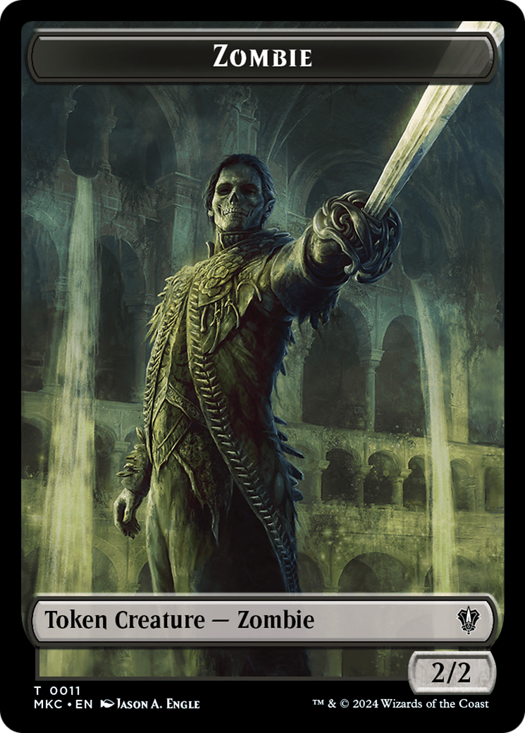 Vizier of Many Faces // Zombie Double-Sided Token [Murders at Karlov Manor Commander Tokens] - Magic: The Gathering - Card Brawlers | Quebec | Canada |
