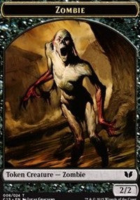 Zombie // Elephant Double-Sided Token [Commander 2015 Tokens] - Magic: The Gathering - Card Brawlers | Quebec | Canada |