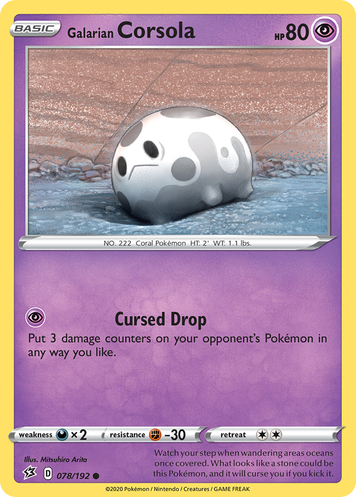 Galarian Corsola (078/192) [Sword & Shield: Rebel Clash] - Pokémon - Card Brawlers | Quebec | Canada |