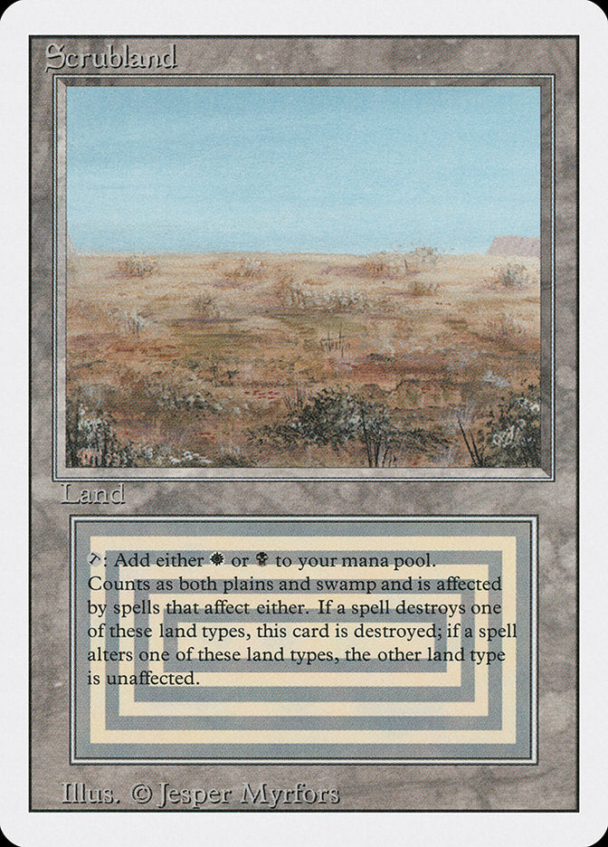 Scrubland [Revised Edition] - Magic: The Gathering - Card Brawlers | Quebec | Canada |