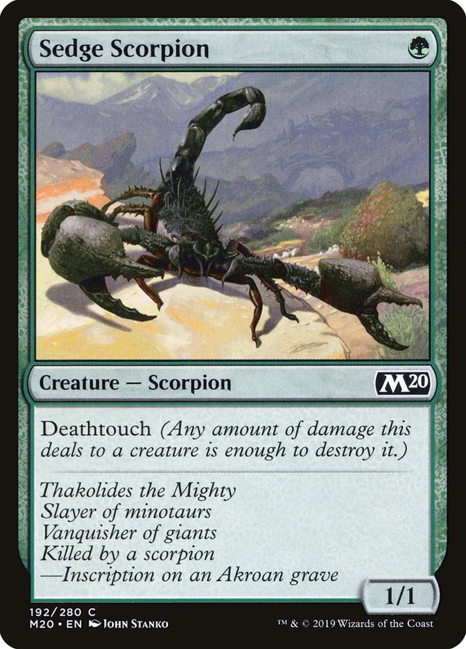 Sedge Scorpion [Core Set 2020] - Magic: The Gathering - Card Brawlers | Quebec | Canada |