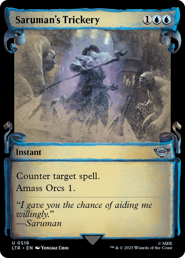 Saruman's Trickery [The Lord of the Rings: Tales of Middle-Earth Showcase Scrolls] - Magic: The Gathering - Card Brawlers | Quebec | Canada |